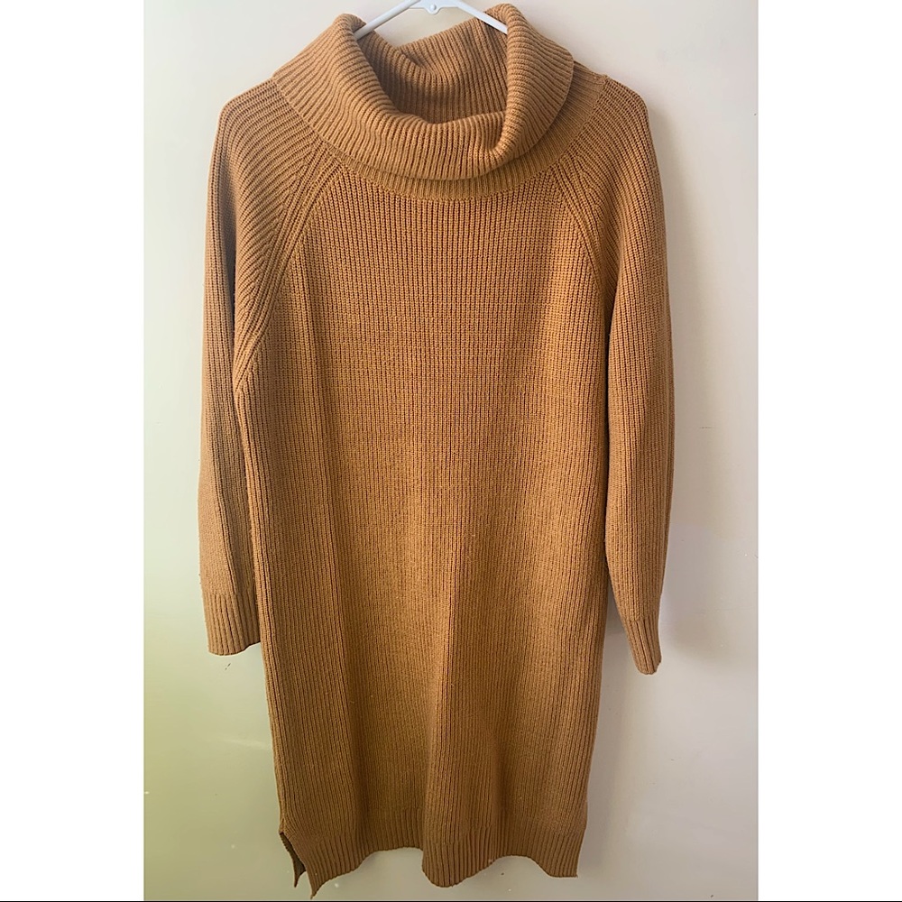Turtleneck sweater dress